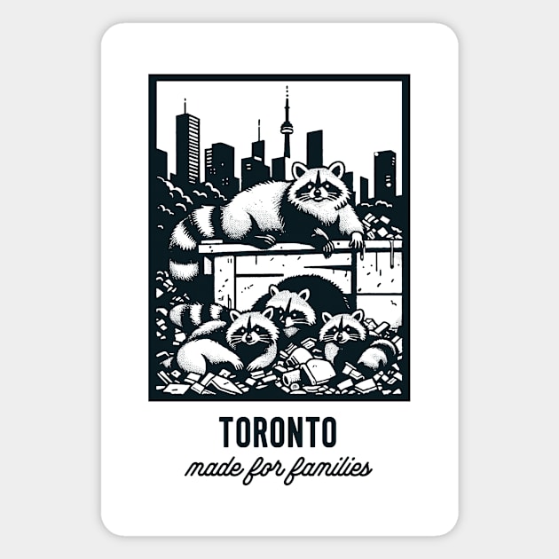 Toronto - Family Friendly with text Magnet by nostalgiapress